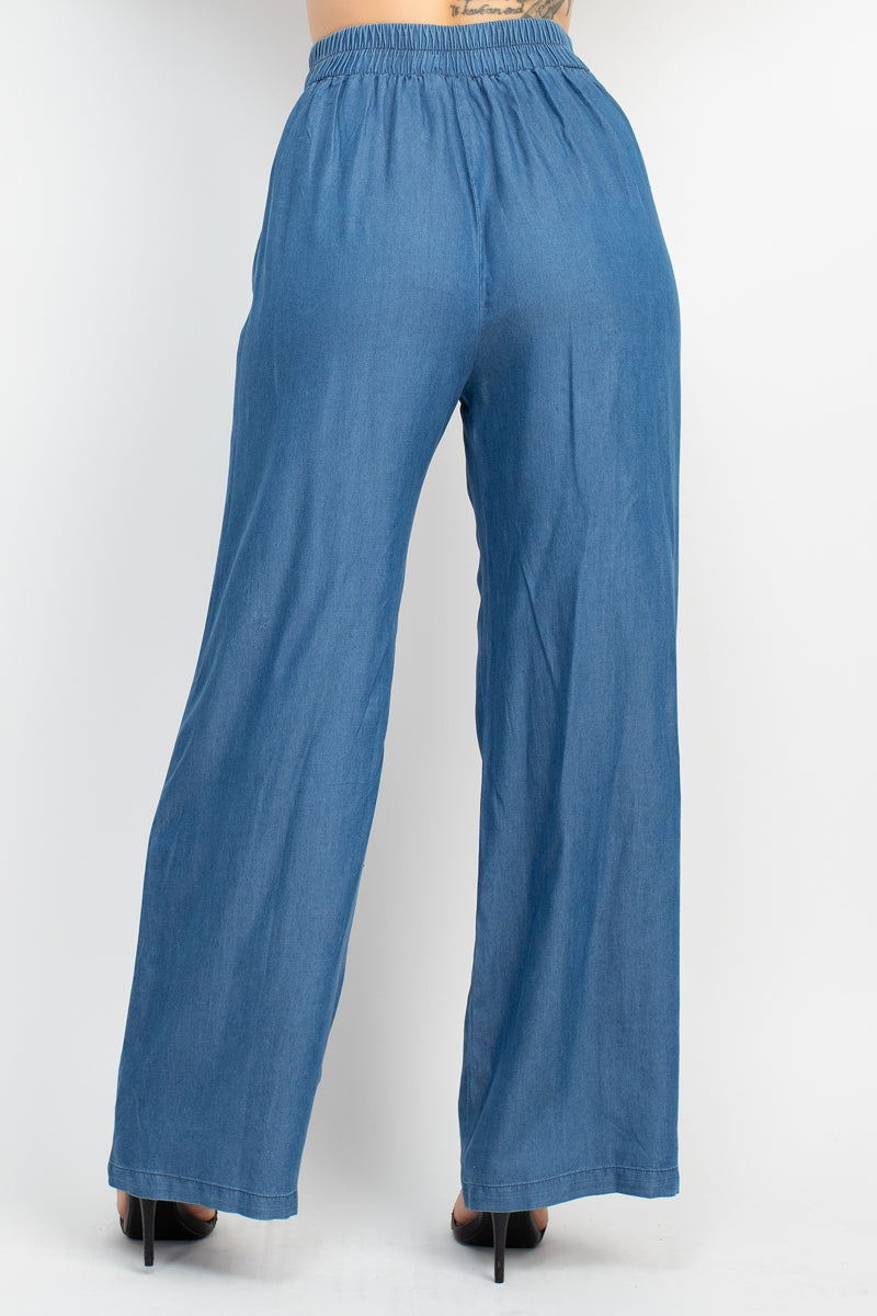 Wide Leg Denim Pants