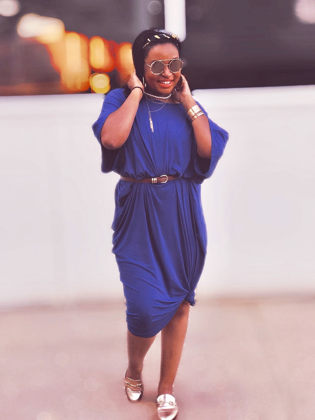 Oversized Fit Maxi Shirt Dress